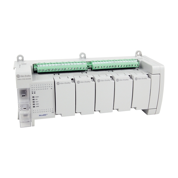 28 x 24vdc/ac inp, 20 relay out, 6 x HSC Enhanced Ethernet 2080-L50E-48QWB