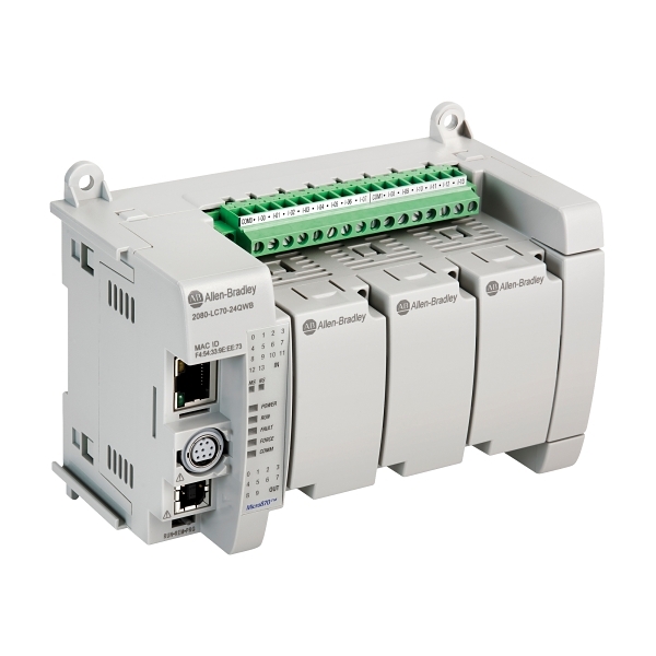 14 x 120vac inp, 10 x relay out 2080-LC70-24AWB