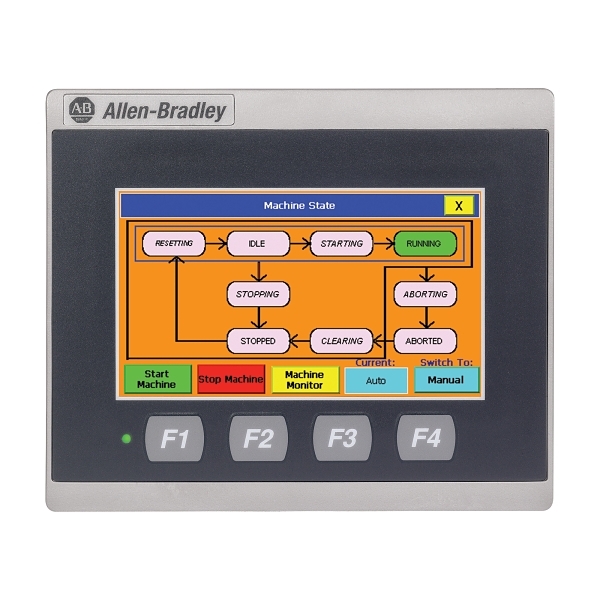 4″ 480 x 272 WQVGA Colour Display Allen-Bradley PanelView 800 Terminal 4.3 Inch TFT Touch Color Ethernet Serial 24VDC instro Direct